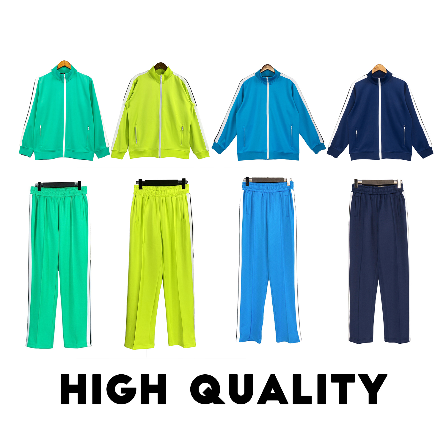 designer hoodie mens tracksuit fashion sportswear brand popular Luxury man Pants Sports Suits Loose Sweatpants Rainbow Drawstring Trousers Casual Sportswears