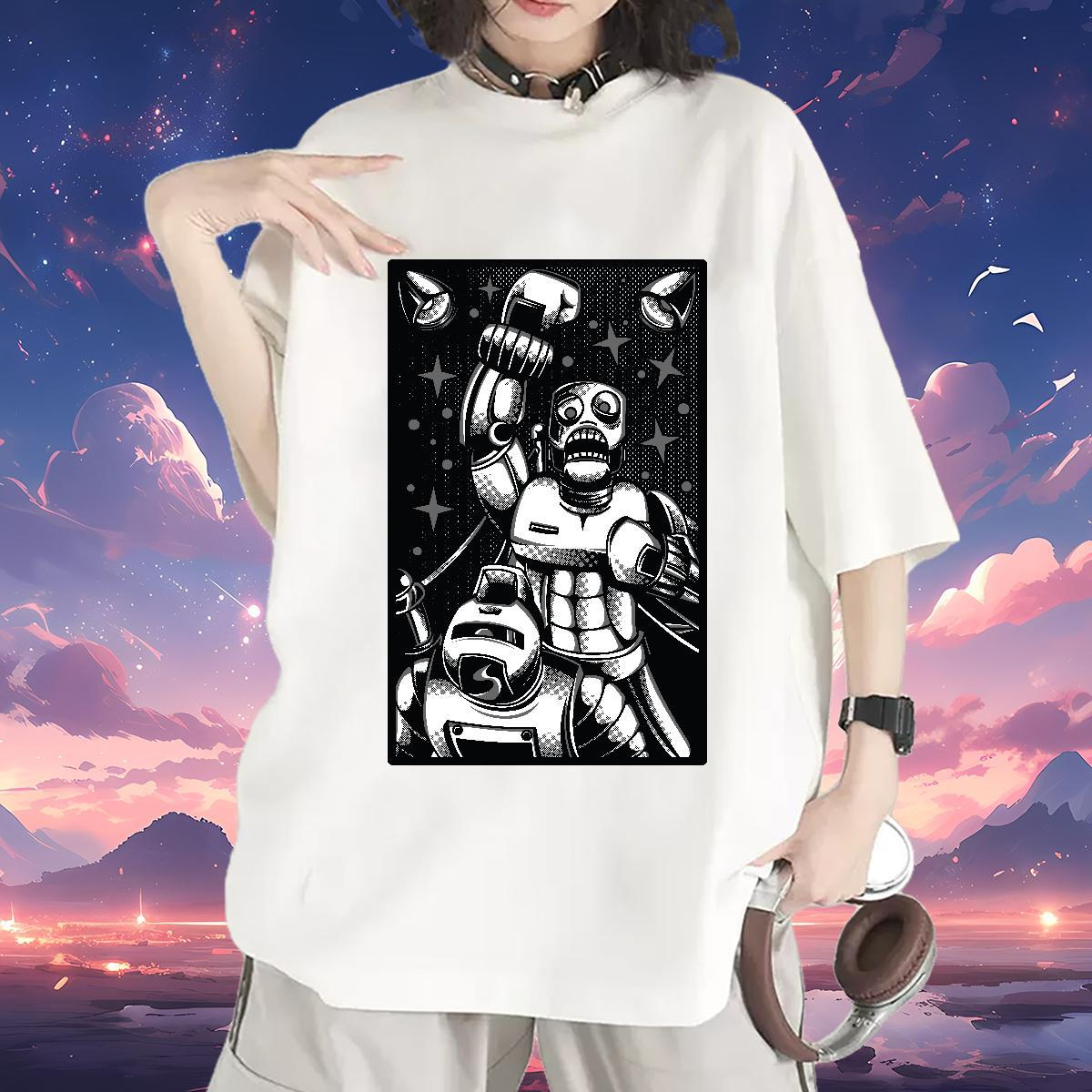 2024 DIY Women T Shirts Crew Neck Breathable 230g Cotton Womens Tshirts Skull ET Street Popular Tees