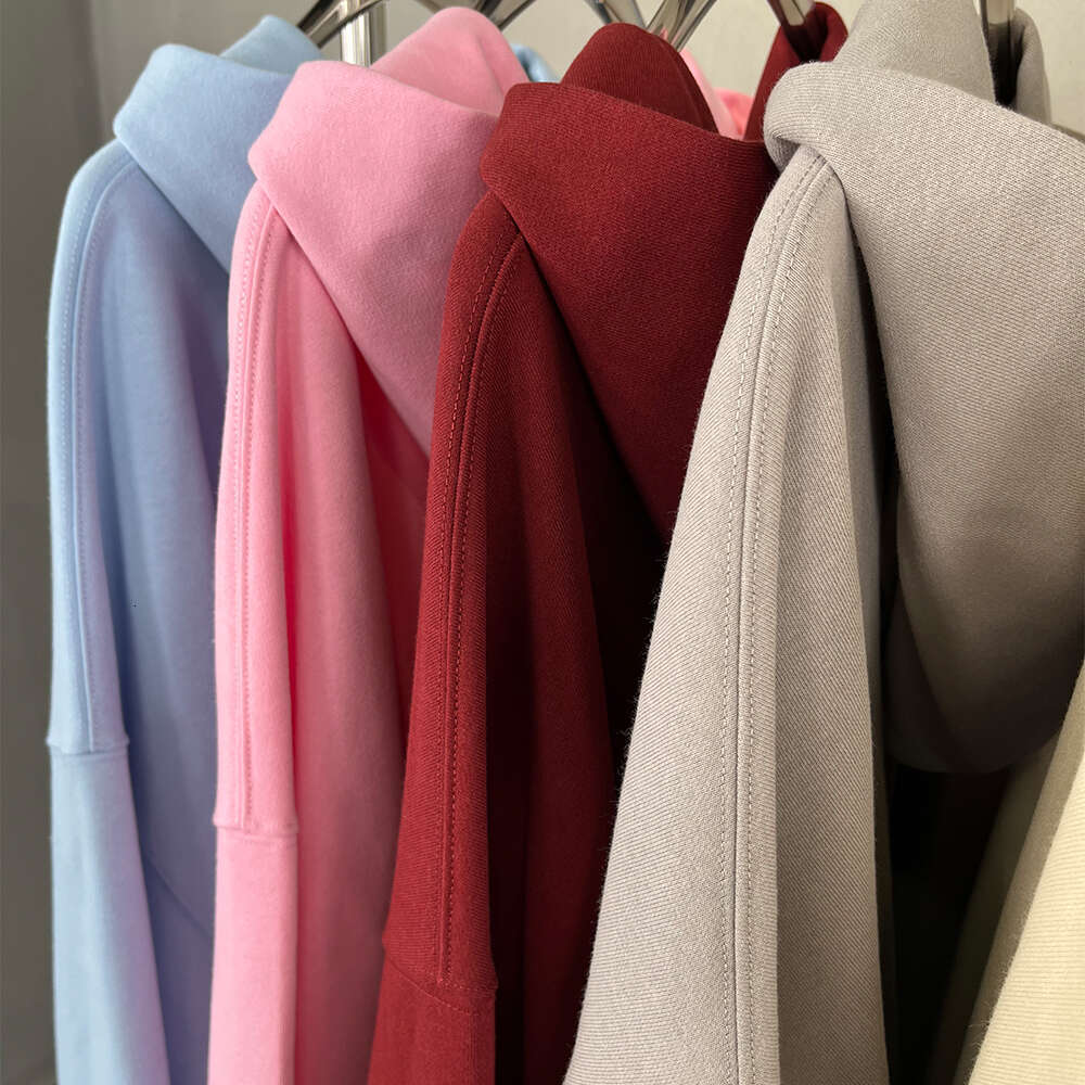 Men's Fashion Haruku Hip Hop Cotton 430GSM12 Color Oversize Unisex Couple Clothing Y2K Basic Hoodie