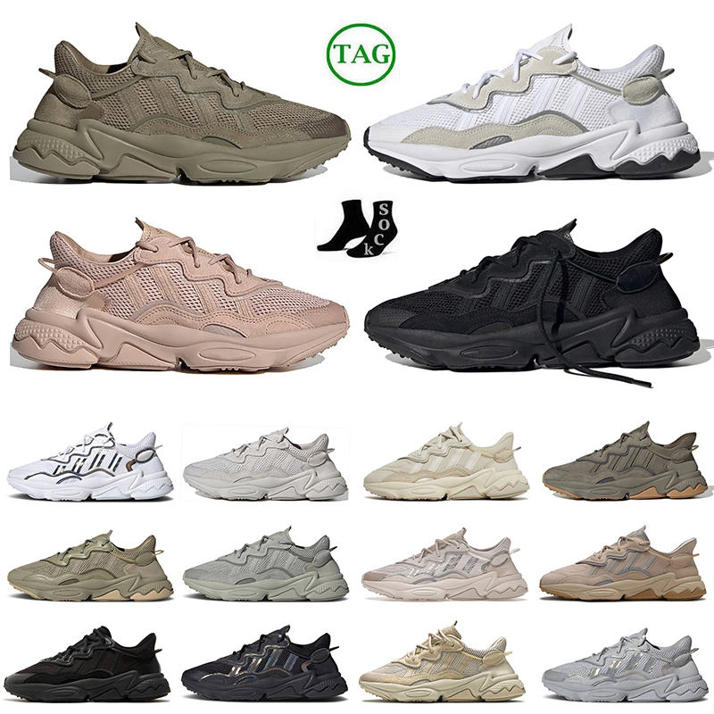 High Quality 2024 Originals Ozweego Running Shoes Classic Mens Women Cloud White Black Triple Trace Cargo Pale Nude Khaki Designer Sneakers Tennis Chaussure