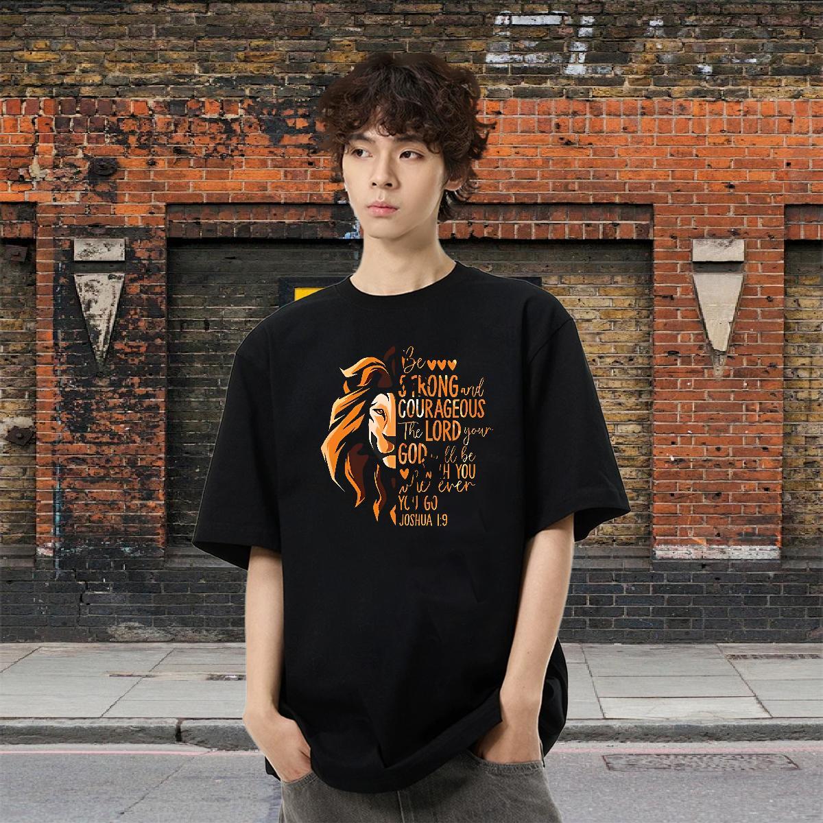 Loose Men Tees Hip Hop 230g Pure Cotton Custom Print Oversized Breathable Crew Neck letter Men T Shirts Factory Direct Top Tees