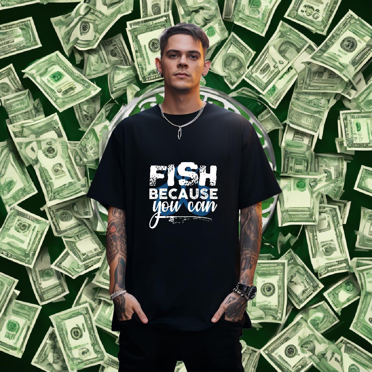 Wholesale Couples T Shirts Street 100% Cotton 230g Black White Breathable Crew Neck fish Man T Shirts 2024 Tops Shirt