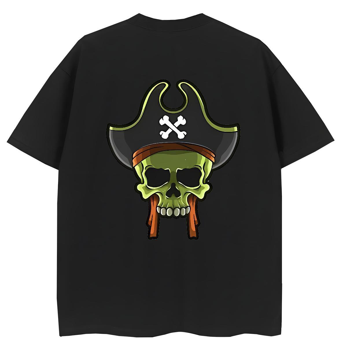 Casual New T shirt 230g Cotton O-Neck Short Sleeve Daily Wear skull Womens Tshirts High quality DIY Printed Clothes