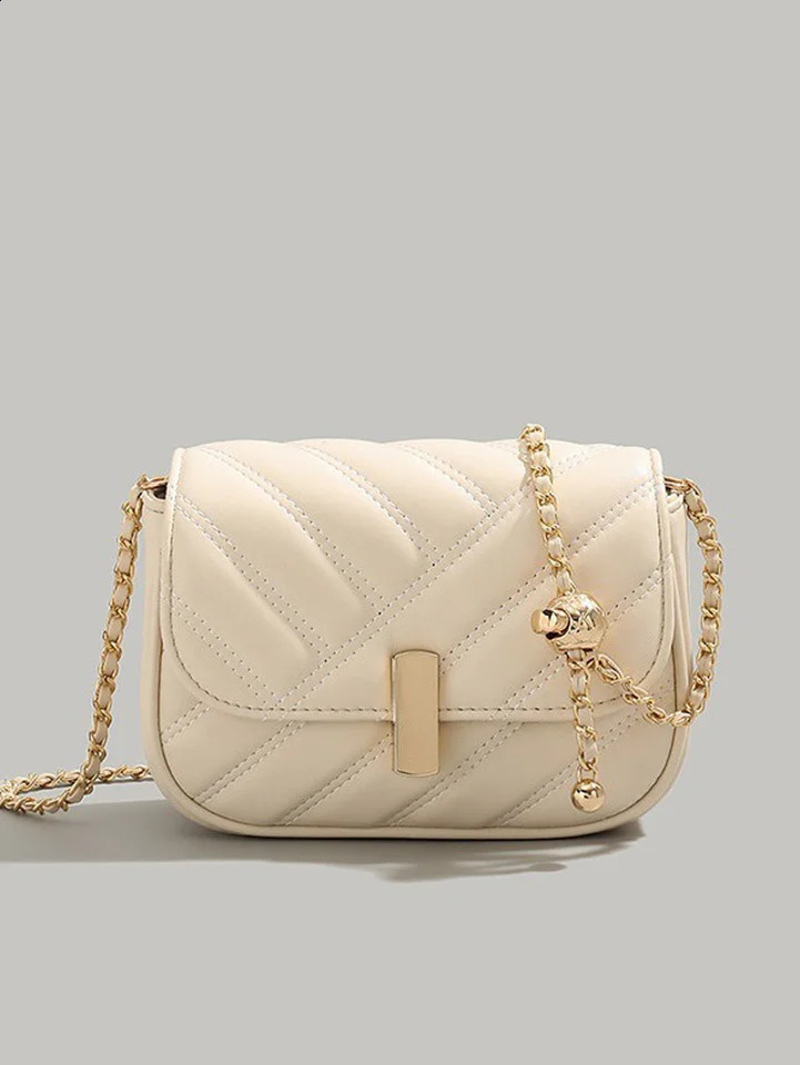Womens 2024 niche texture embroidered chain bag crossbody underarm mini square 240821