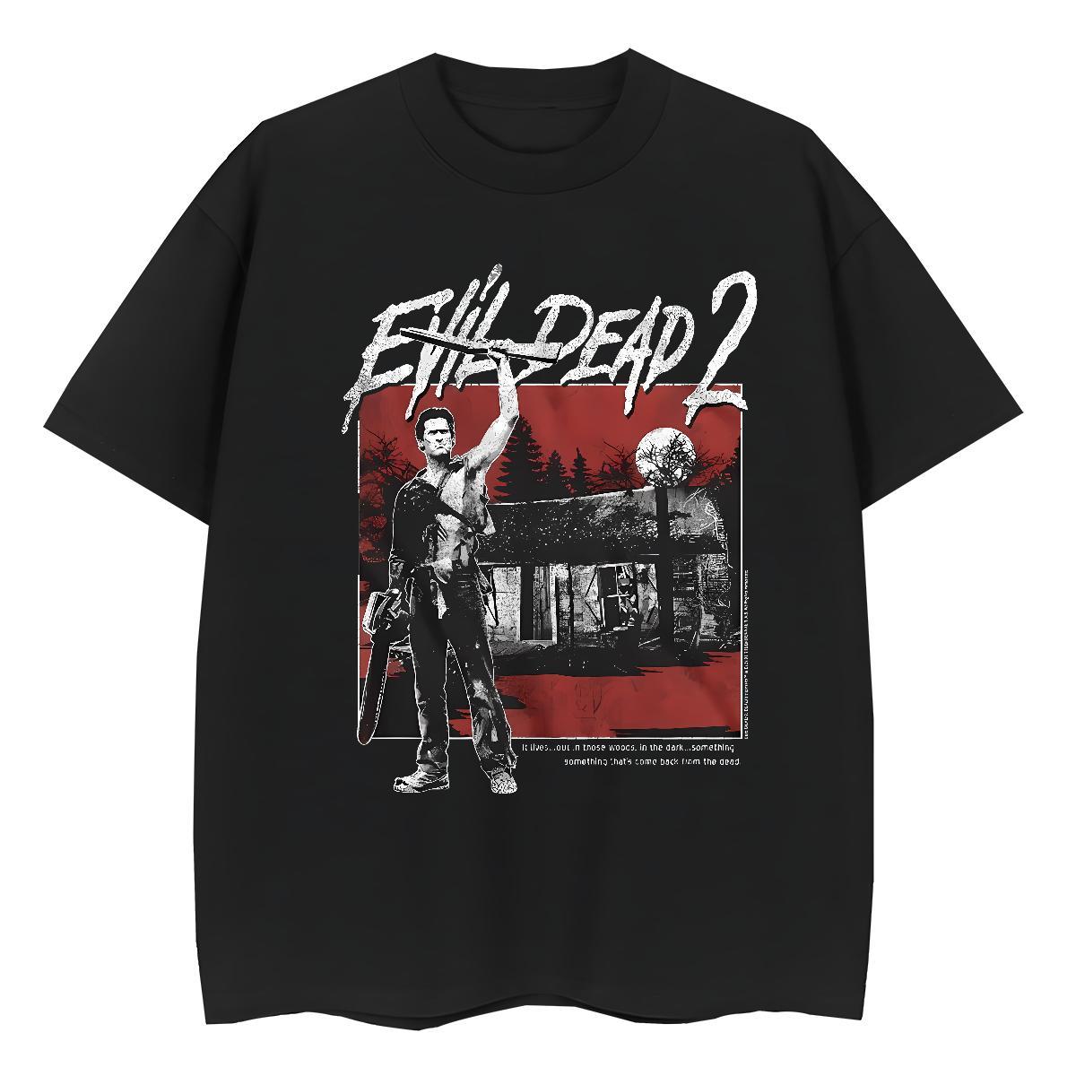 Popular Womens Tshirts 230g Pure Cotton scary Beach Women T Shirts Short Sleeve O-Neck Skull Tops Shirt