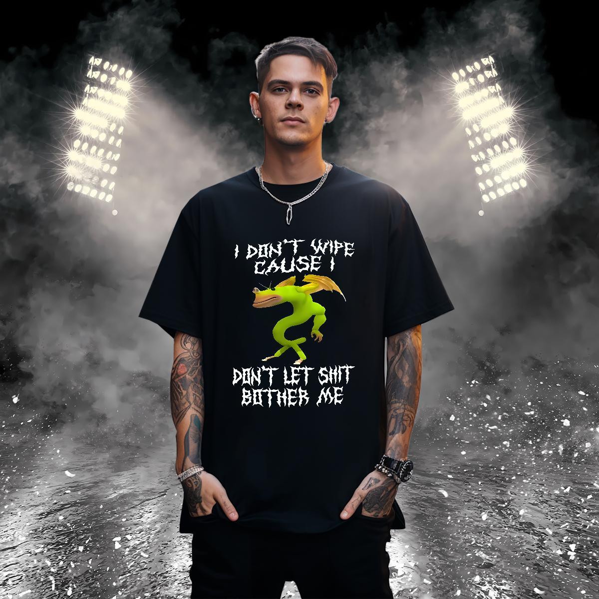 Loose Fit T-Shirts for Men frog Short Sleeve Soft Street Custom Big Size 100% Cotton 230g Mens Tshirts Fashion New Tops Tees