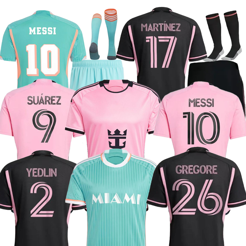2024 25 Inter Miami soccer Jersey football shirt men kids kits inters maimi SUAREZ KRITSOV DAVID RUIZ 24 25 home away third fans player version sets soccer shirt
