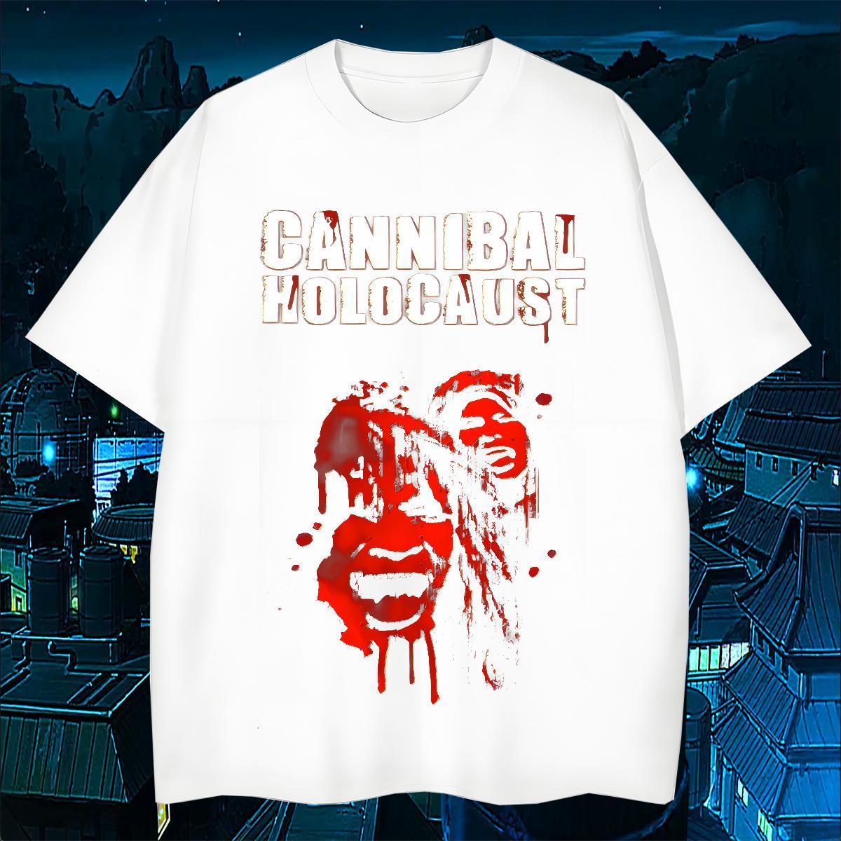 2024 Casual Mens Tshirts Blody Pure Cotton 230g Cotton T-Shirts for Men Soft Plus Size Cartoon Top Tees
