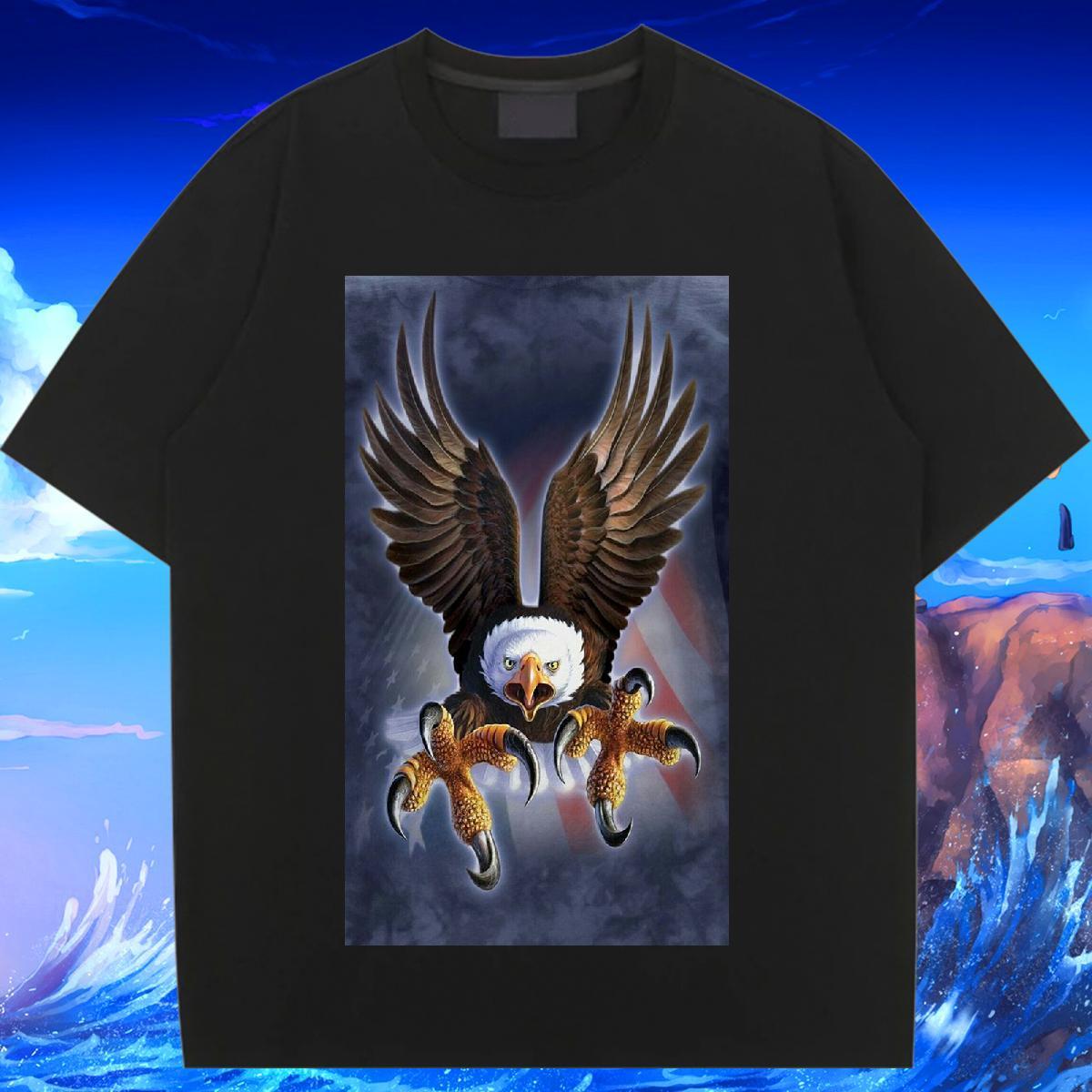 Fashion Women T Shirts O-Neck Short Sleeve 230g 100% Cotton Womens Tshirts Custom Printed eagle Casual Designer Top Shirts