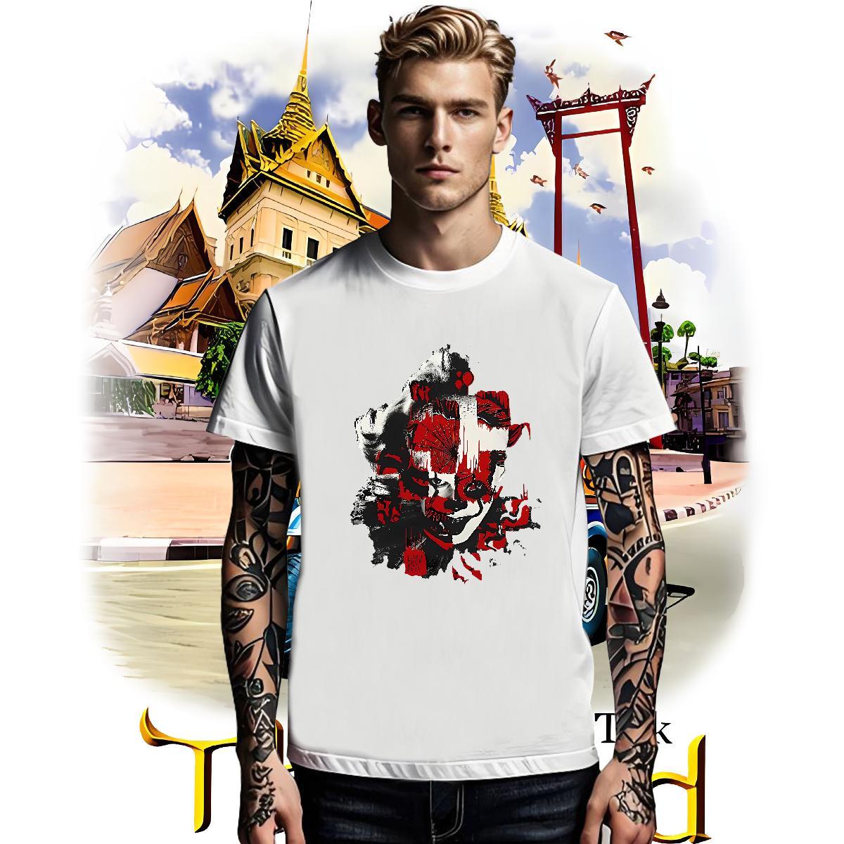 Designer Fashion Tshirts 100% Cotton 230g Casual Beach scary Breathable Crew Neck T shirt Popular Customized Tops