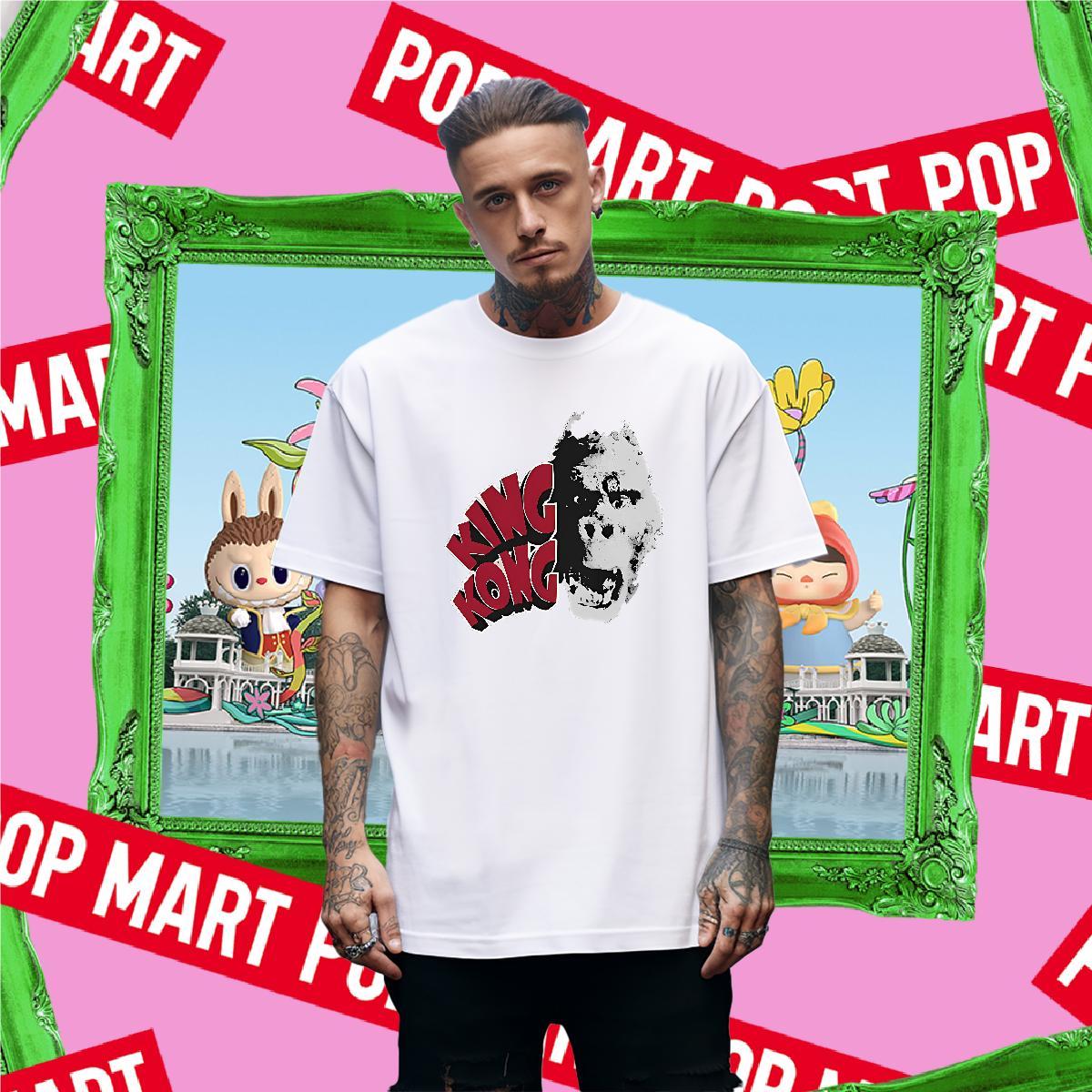 DIY Beach Men Tees scary Short Sleeve Soft 100% Cotton 230g T shirt Loose Asian Size Top Tees