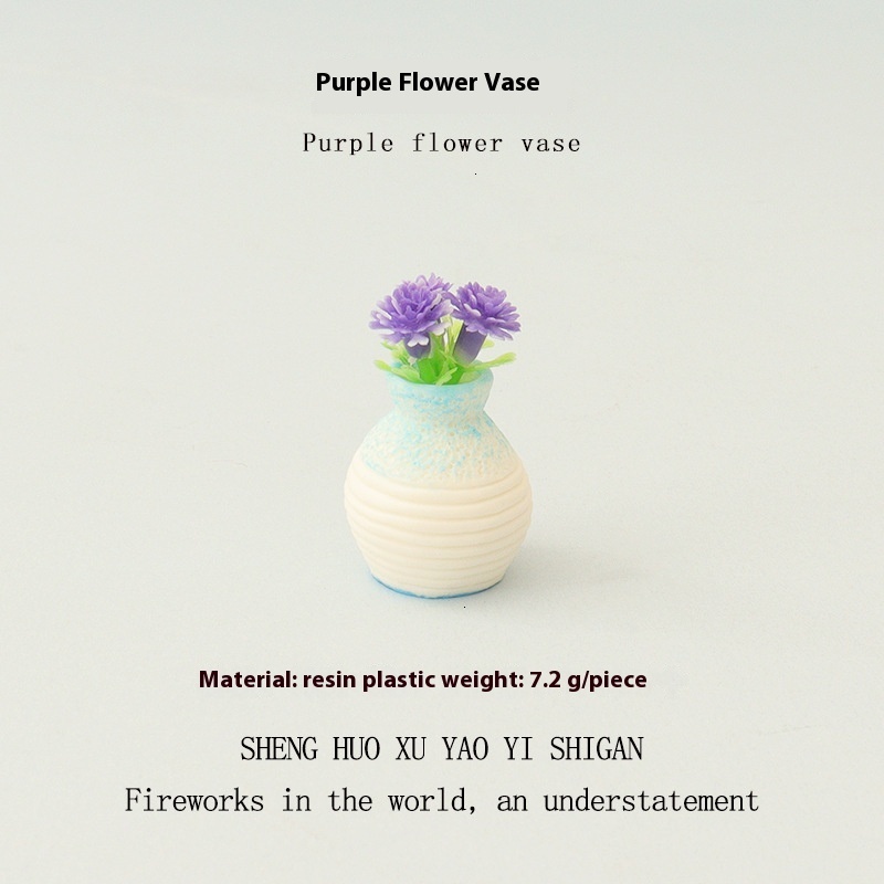 Dollhouse Miniature Vase Decoration Small Ornaments Creative Resin Crafts Micro Landscape Scene Shooting Model