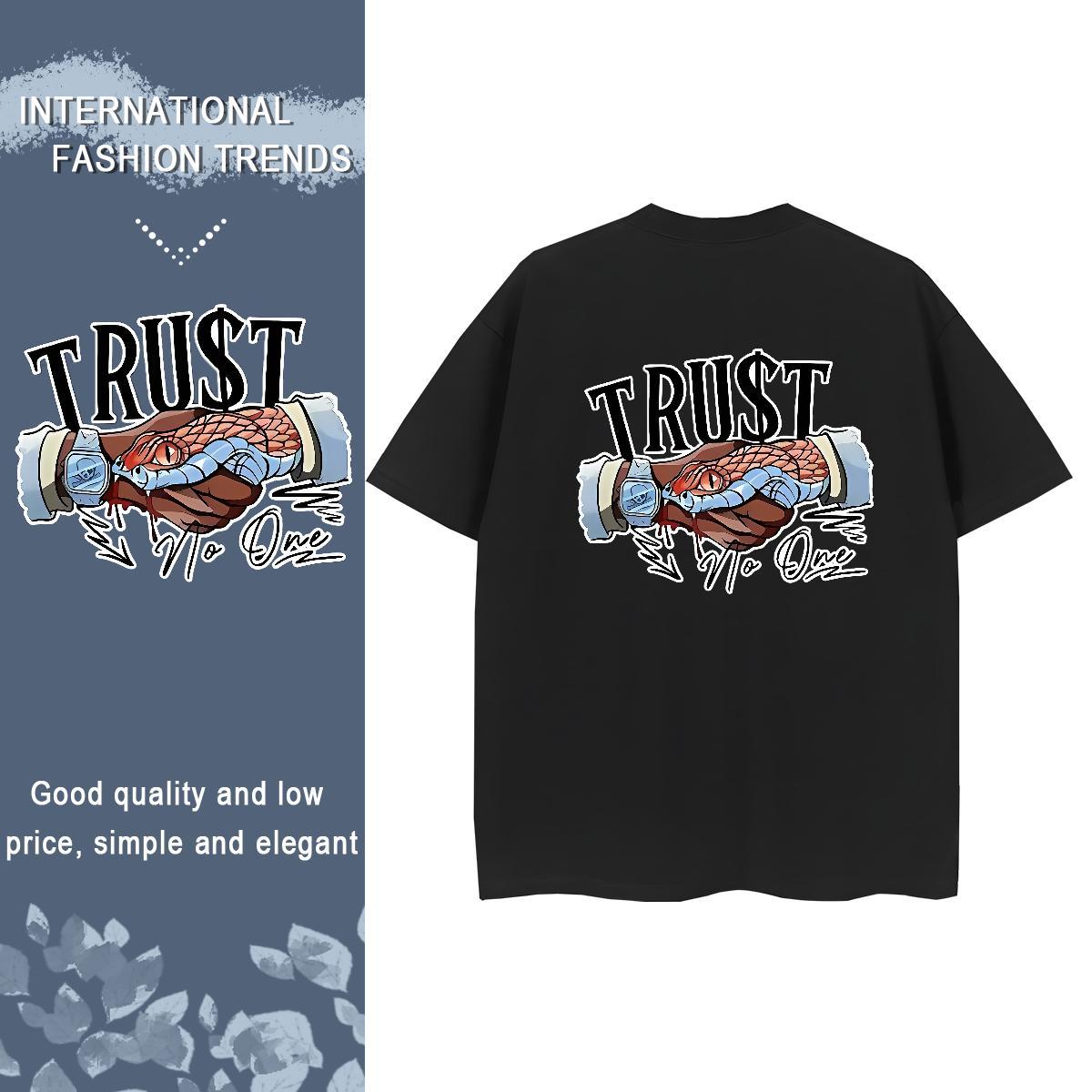 New Arrival Street Casual Men Tshirts friendship Round Neck Short Sleeve 100% Cotton 230g Men T Shirts Brand Custom Anime Clothings
