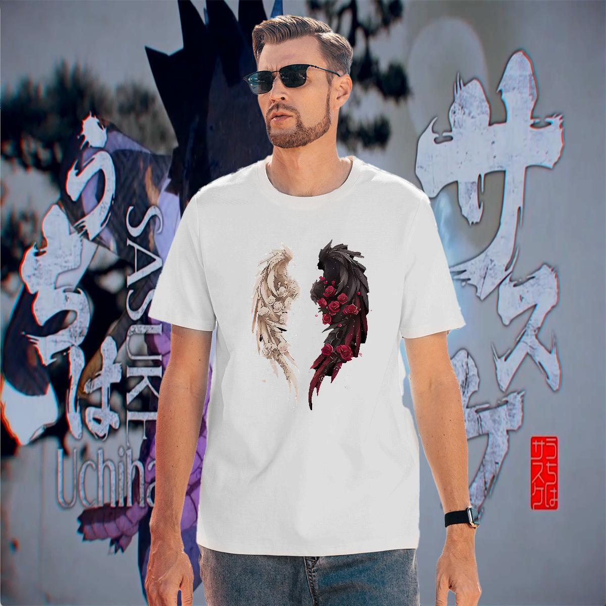Fashion New Casual Beach Men Clothes T-Shirt wing Breathable Short Sleeve 230g Cotton Man T Shirts Unisex Customized Print Tshirts