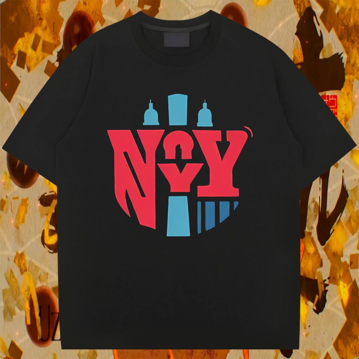 Loose Men Clothes T-Shirt Street Casual 230g Pure Cotton Oversized Crew Neck letter T Shirts Men 2024 DIY Tops