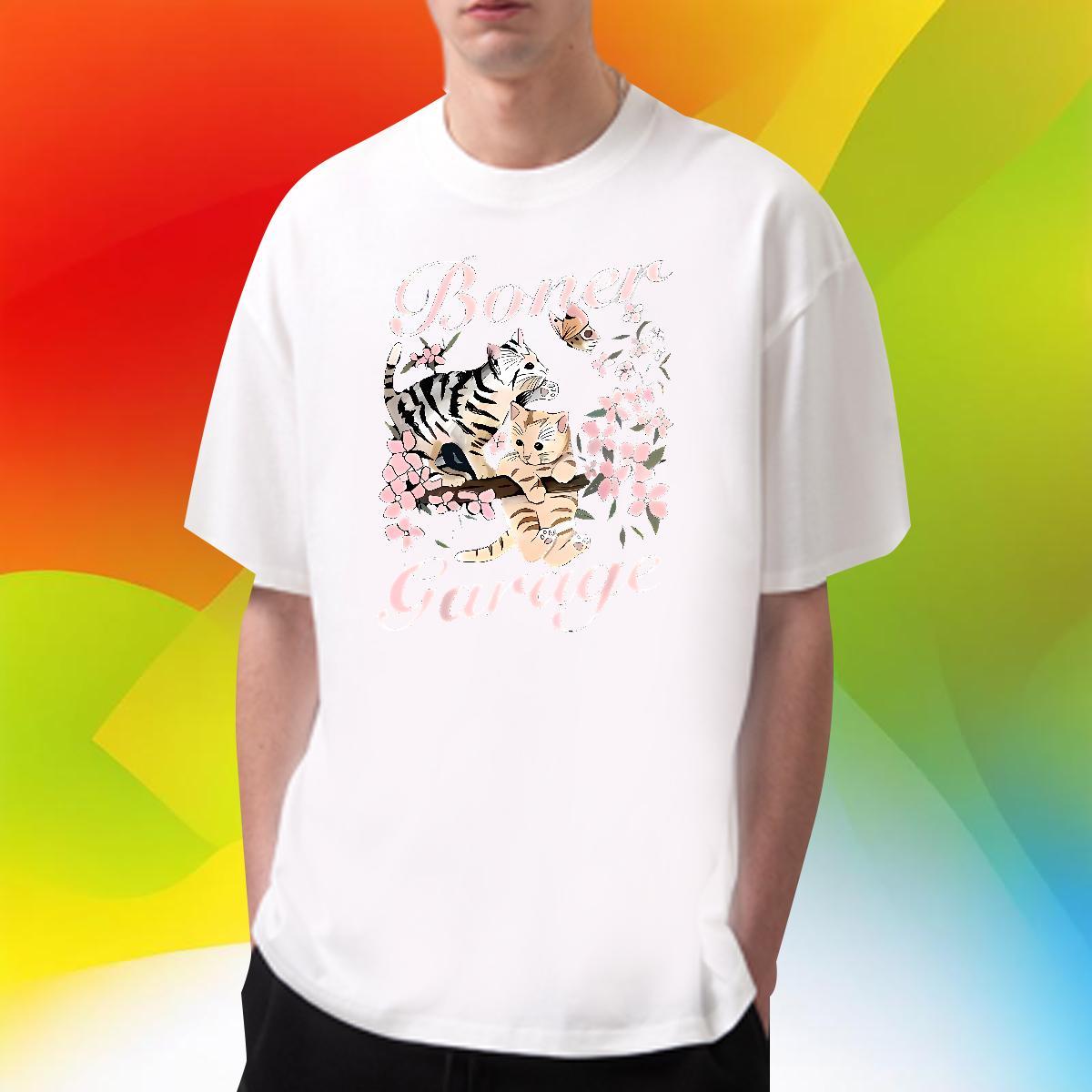 Brand flower T Shirt For Man Street Wear Tshirt for Man Woman 230g 100% Cotton New Arrival Breathable Crew Neck Custom Anime Tops Shirt