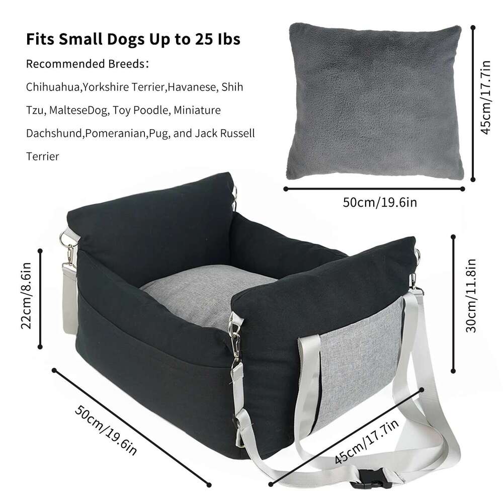 With Handle Waterproof Safety Seat Car Bag Portable Kennel Pet Cushion Cage Accessories Dog Travel House