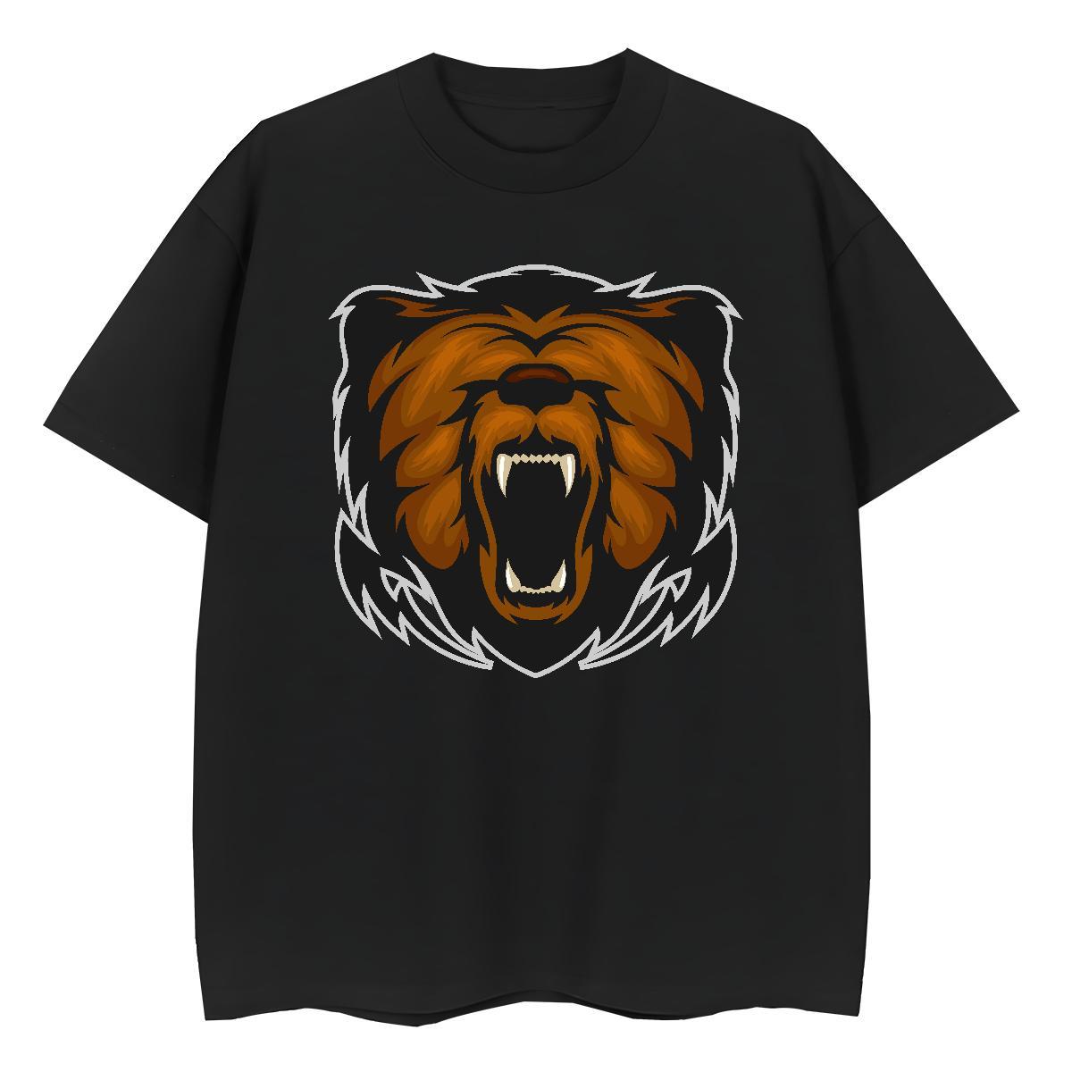 TOP Quality T-Shirts for Women Short Sleeve O-Neck 230g Pure Cotton Tshirt for Man Woman Custom Printing lion Casual Wholesale Tshirts
