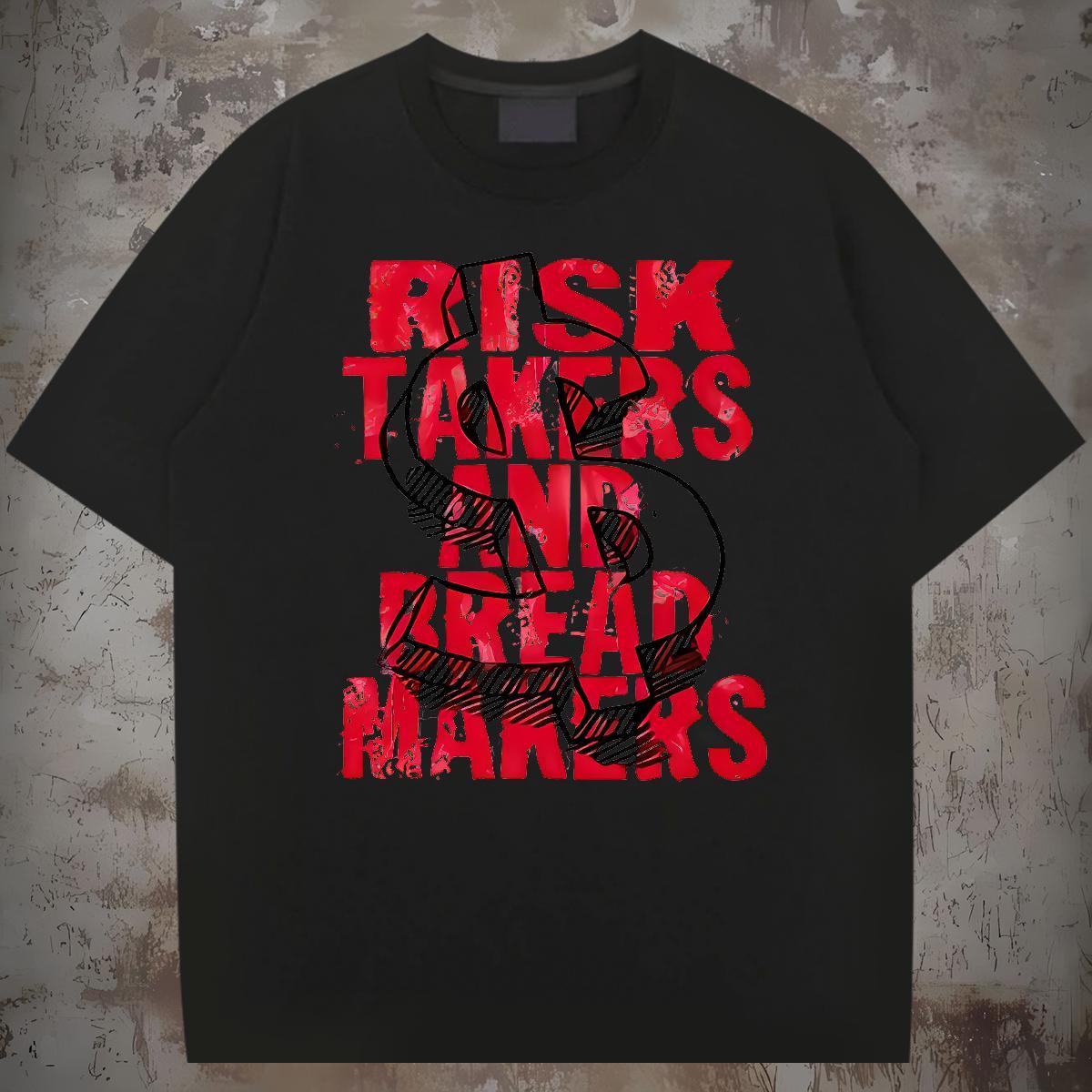 Custom Home Outdoor Men Clothes T-Shirt money Breathable Crew Neck 230g Pure Cotton T-Shirts Cool Cartoon Printing L-4XL Tees Shirts