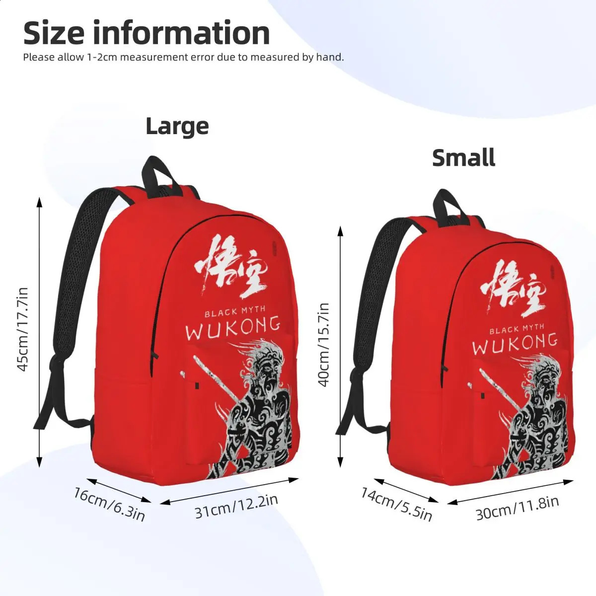 Travel Amazing Retro Washable Fashionable Black Mythical Knapsack Student Rucksack Birthday Gift 240822