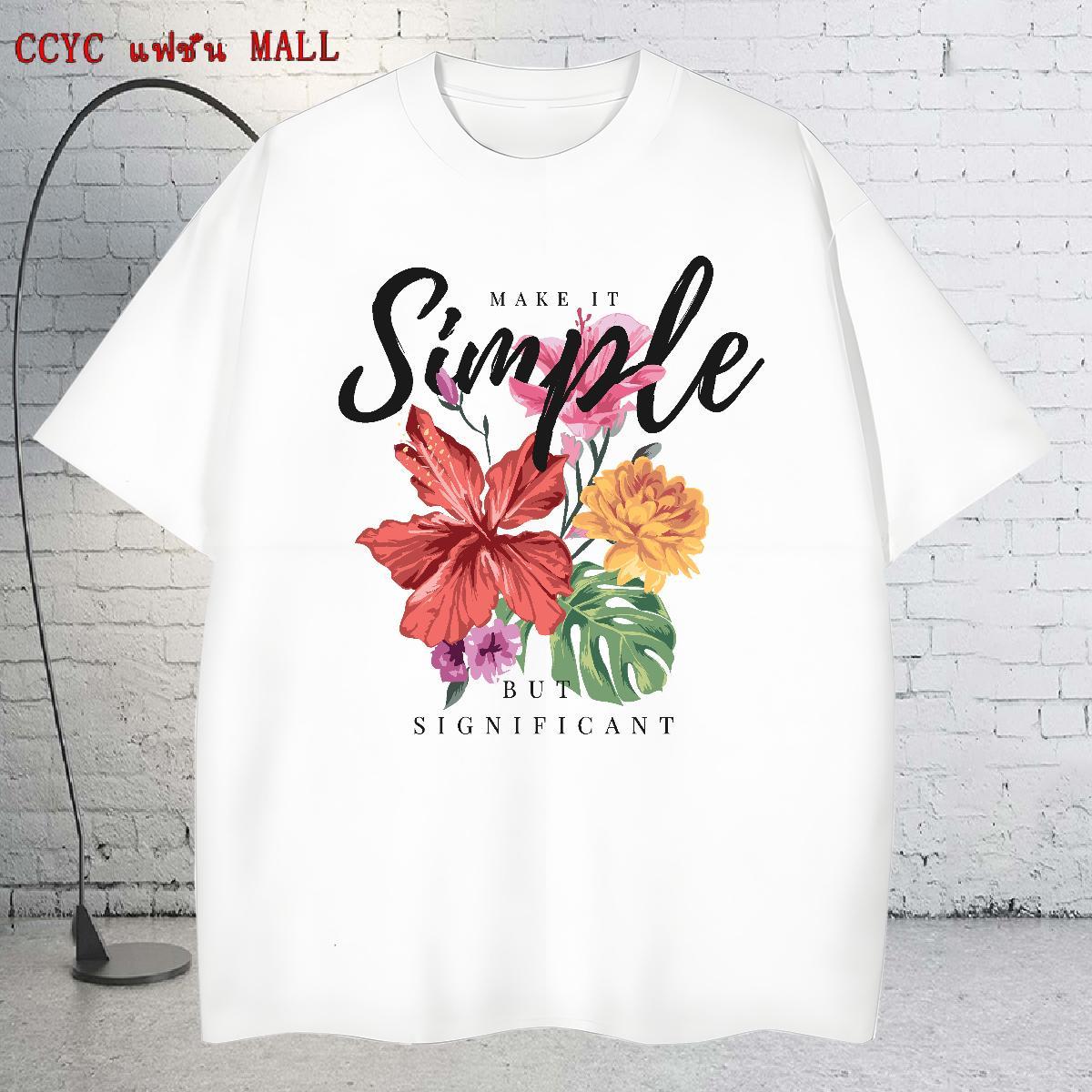 TOP Quality Men Tees Casual Daily Wear 230g Cotton Anime Print Breathable Crew Neck letter Mens T Shirts Fashion Casual Polos
