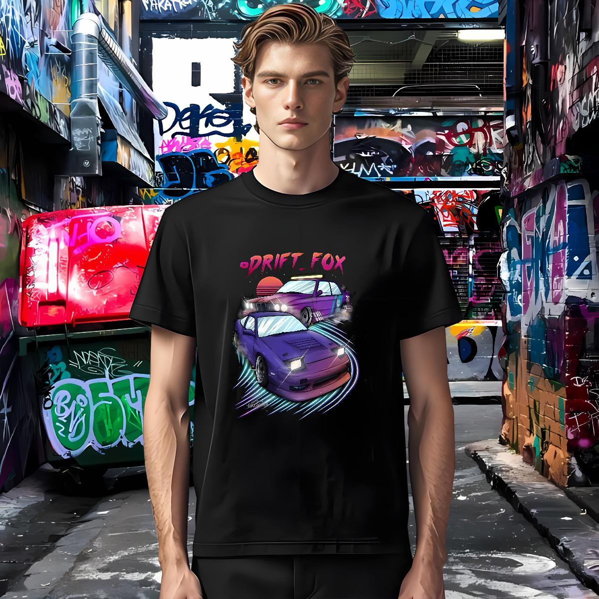 Classic car T shirt Sports Casual Men Tees 230g Pure Cotton Stylist Breathable Short Sleeve Asian Size Tops Shirt