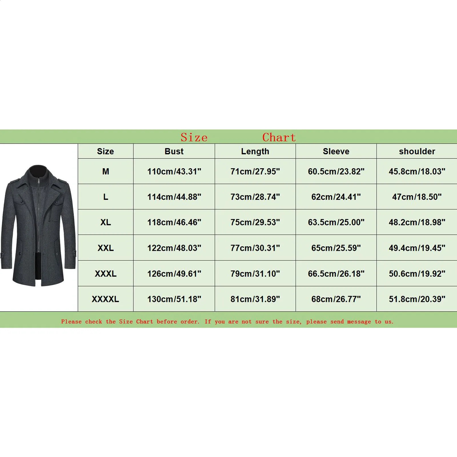 Mens Windbreaker Jacket Winter Autumn Mens Long Windproof Wool Coat Male Solid Simple Casual Thick Slim Fit Trench Jackets 240822