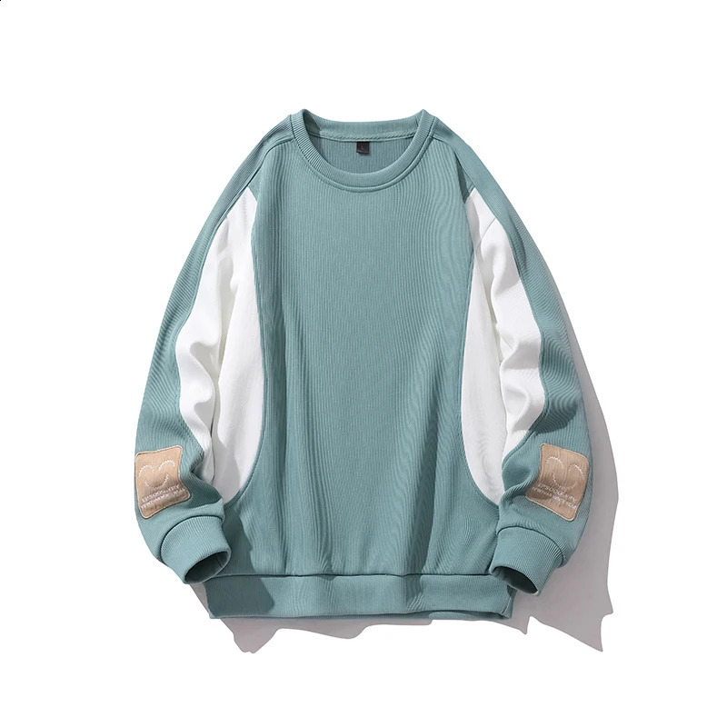 Mens smiling face embroidered decorative sportswear winter work collar long sleeved floral casual mens skin friendly 240821