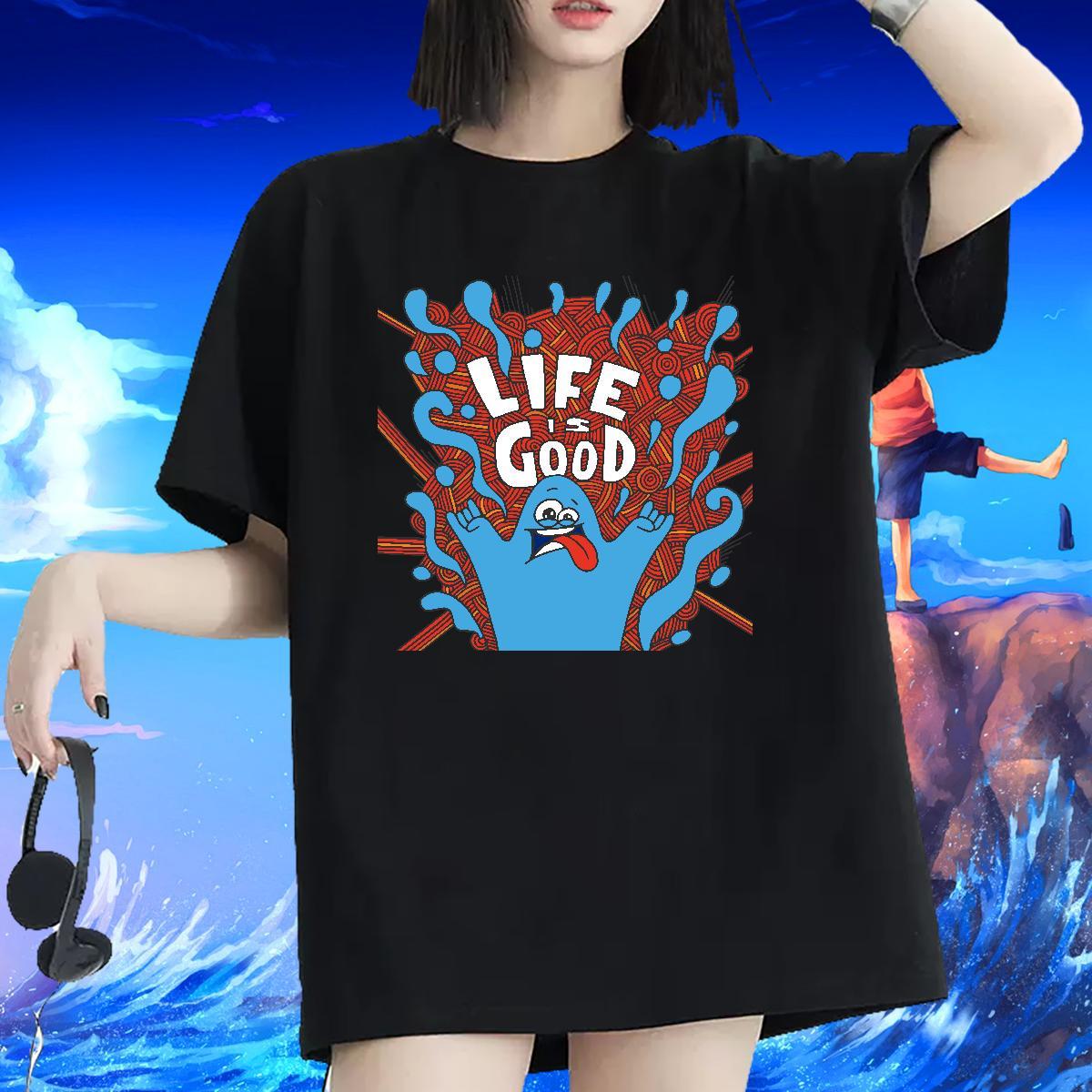 Stylist T Shirt For Woman Crew Neck Breathable 100% Cotton 230g Tshirt for Man Woman Cartoon Anime ET Daily Outfit Designer Clothes