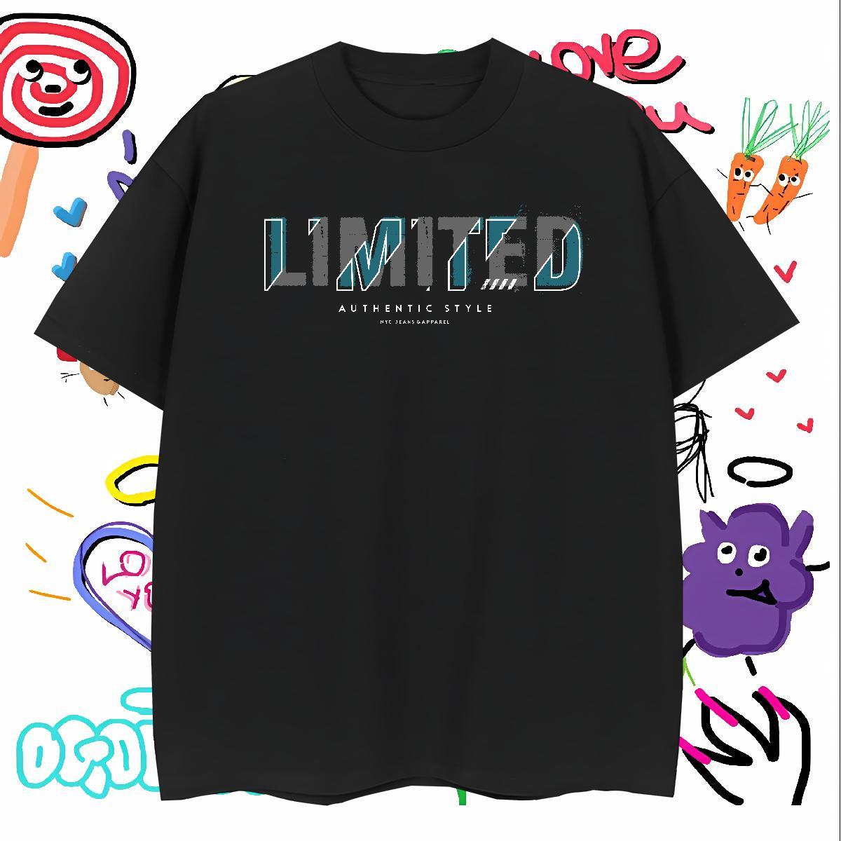 Loose Fit limited Men T Shirts Outdoor Men Clothes T-Shirt 100% Cotton 230g 2024 New Breathable Soft Asian Size Tees Shirts