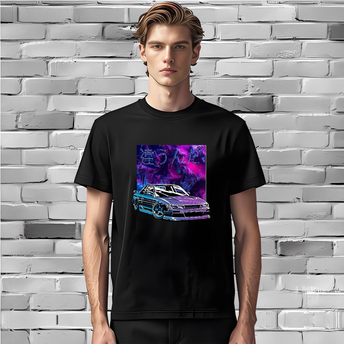 Unisex beach Man T Shirts Beach Men Clothes T-Shirt 100% Cotton 230g Designer Breathable Short Sleeve Black Oversized Tops