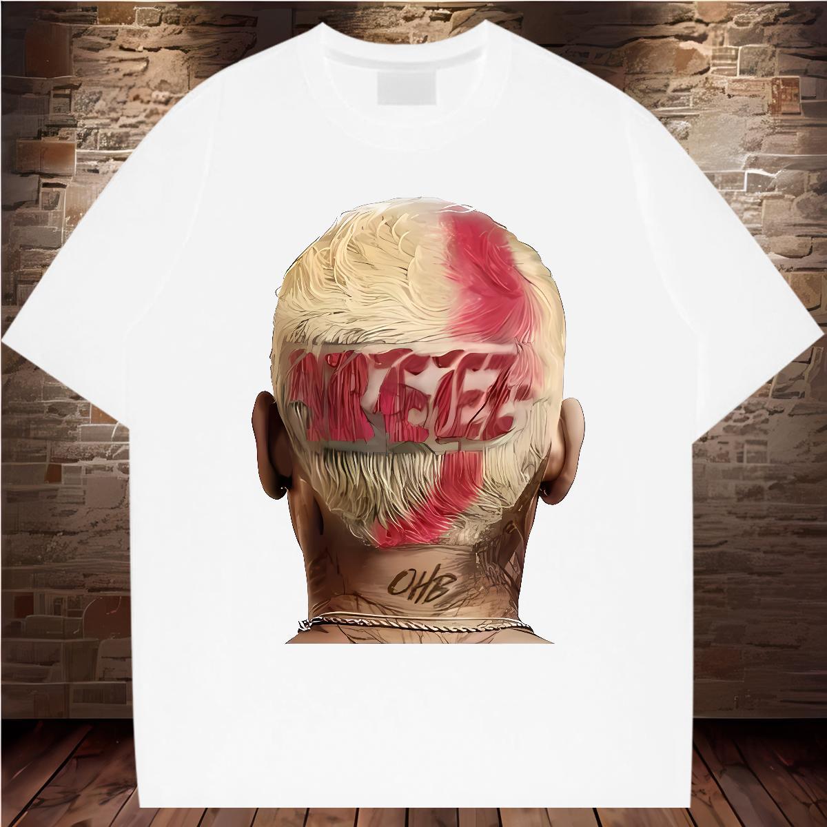 Cool Design hiphop T Shirt For Man Casual Tshirts 230g Cotton Fashion Designer Breathable Crew Neck Asian Size Tees Shirts