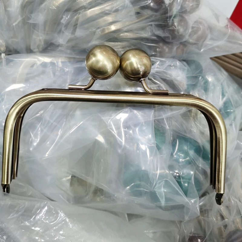 16cm metal wallet frame large ball lock bag hook screw free chain bag DIY parts handmade bag hardware accessories high-quality 240821