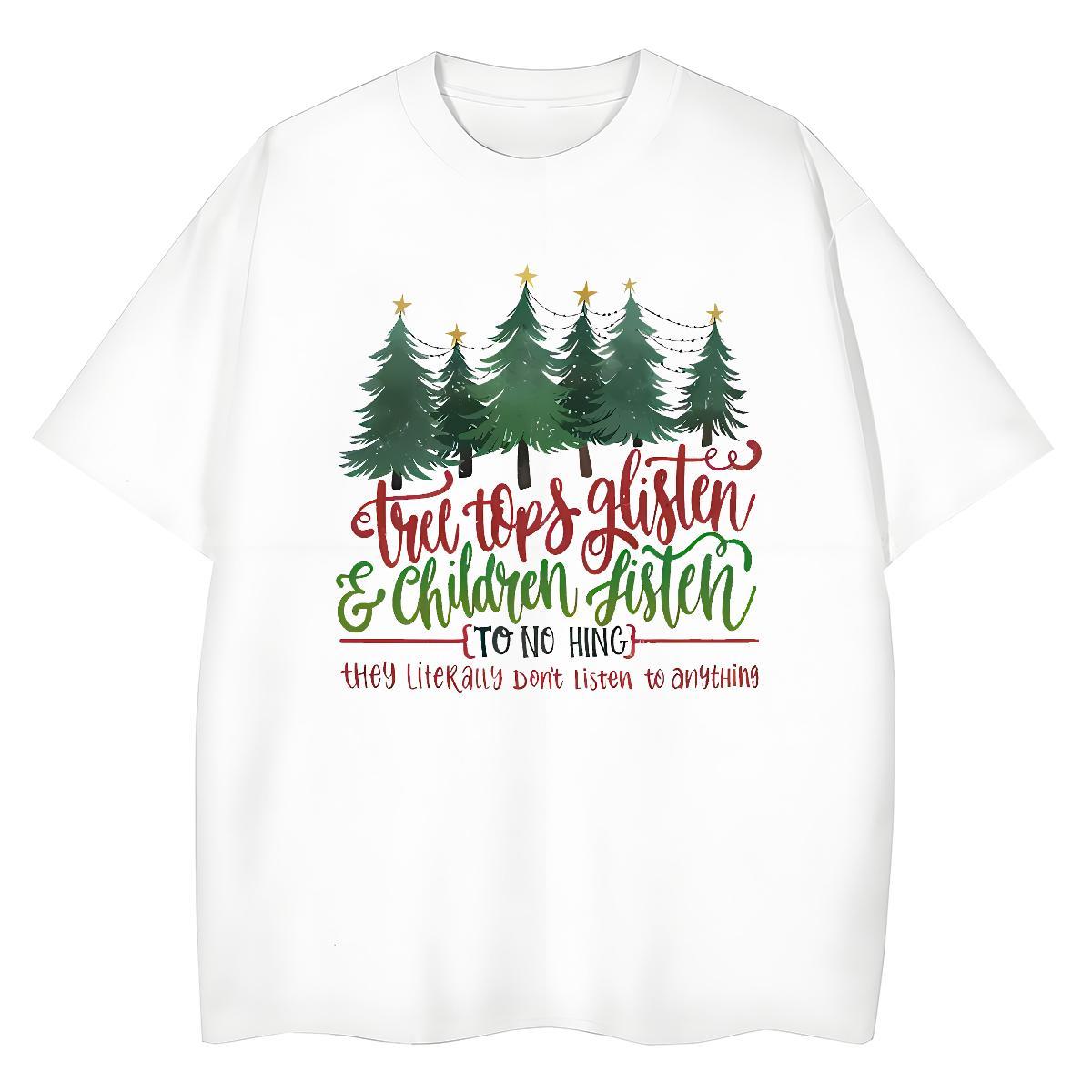 Stylist Women T Shirts Short sleeve Soft 230g Pure Cotton Couples T Shirts DIY Anime Printed tree Summer Casual Free Shipping Clothes Shirt