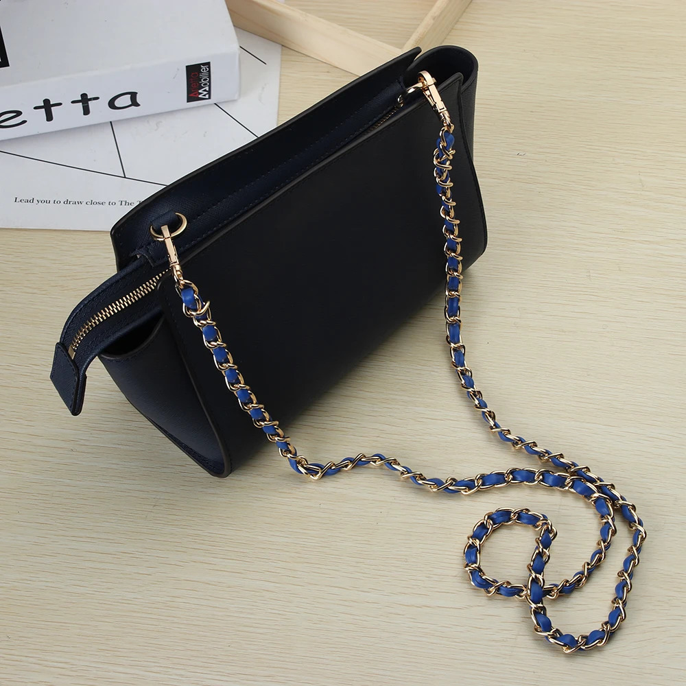 120CM Shoulder Bag Strap Replacement Light Metal Leather Handbag Chain Women Fashion Crossbody Bag Parts Accessories 11Colors 240821