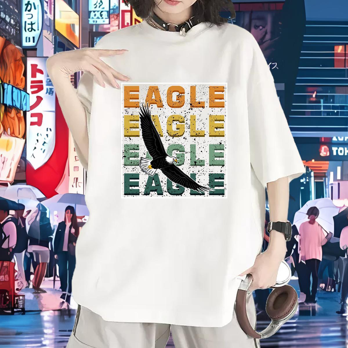 Fashion Womens T Shirts Short Sleeve O-Neck 230g 100% Cotton Unisex Tshirts Customized Print eagle Casual Designer Wear