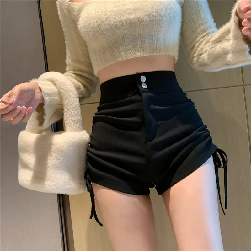 Booty Tight Short Pants for Woman To Wear High Waist Black Womens Shorts Skinny Mini Sexy Outfits Fashion Trend Low Price 240821