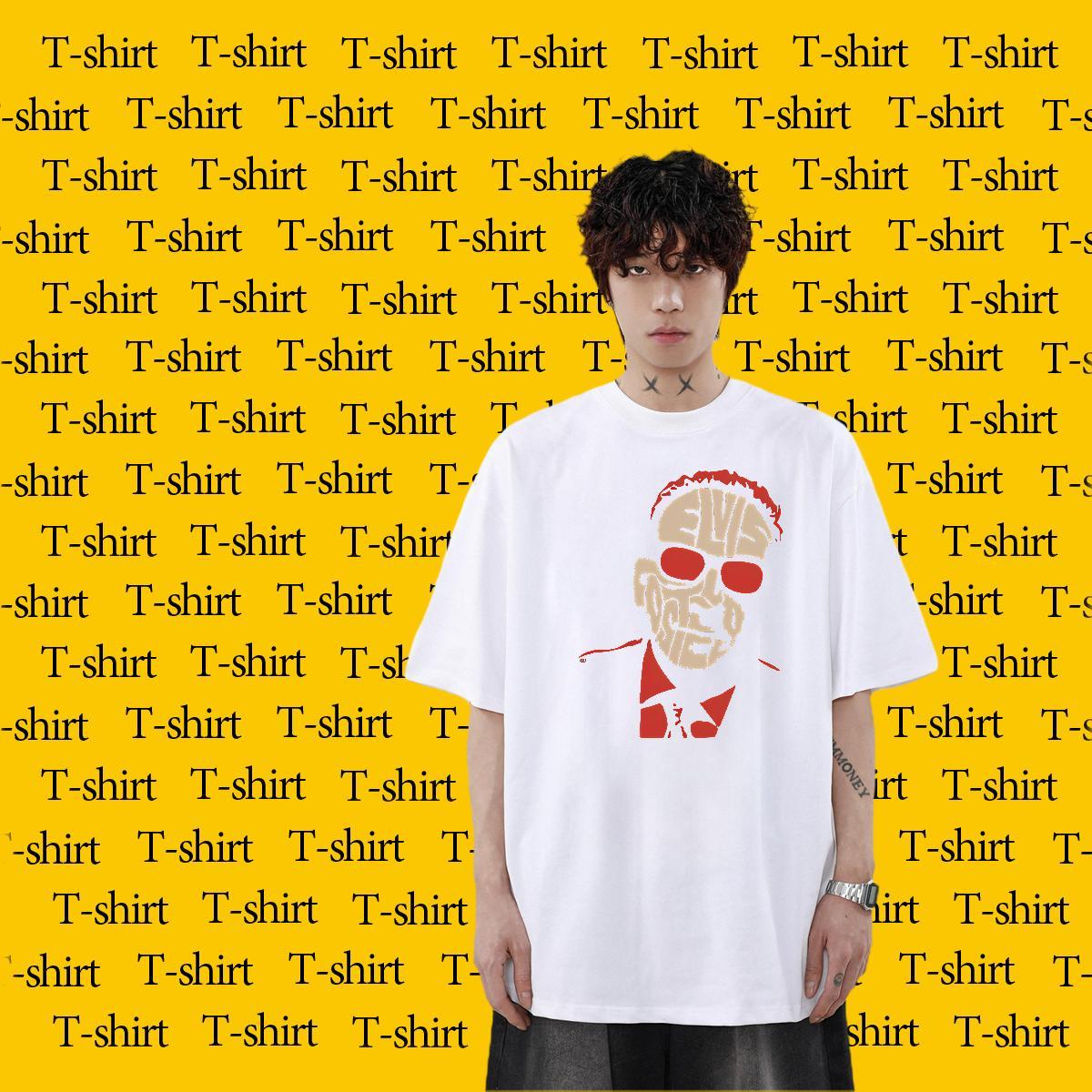 Custom Casual Daily Wear Men Tshirts scary Short Sleeve Soft 100% Cotton 230g T Shirts Men Unisex Custom Print Plus Size Top Tees