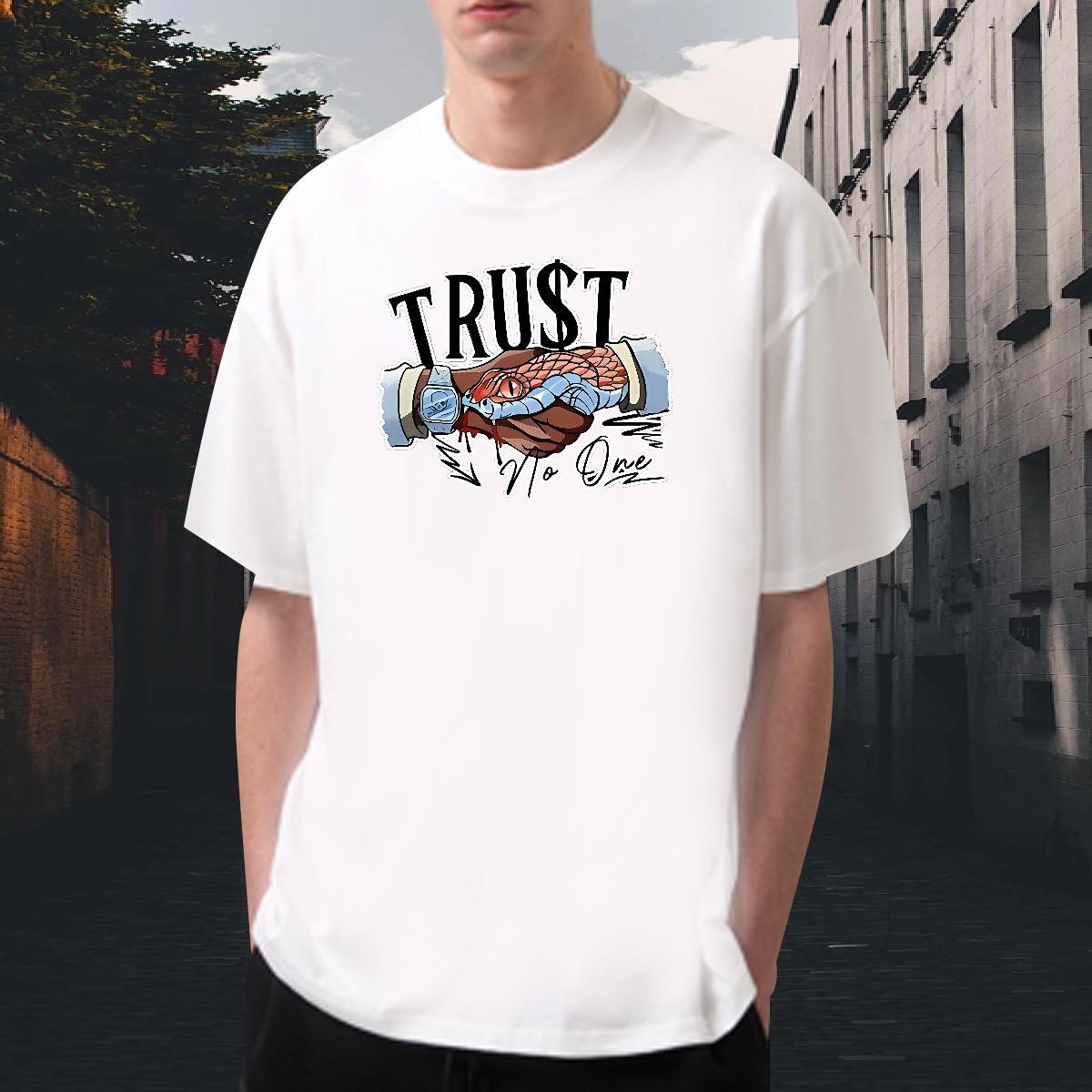 Wholesale Mens Tshirts Casual Beach 230g Pure Cotton DIY Anime Breathable Short Sleeve snake T Shirt For Man Custom Clothes