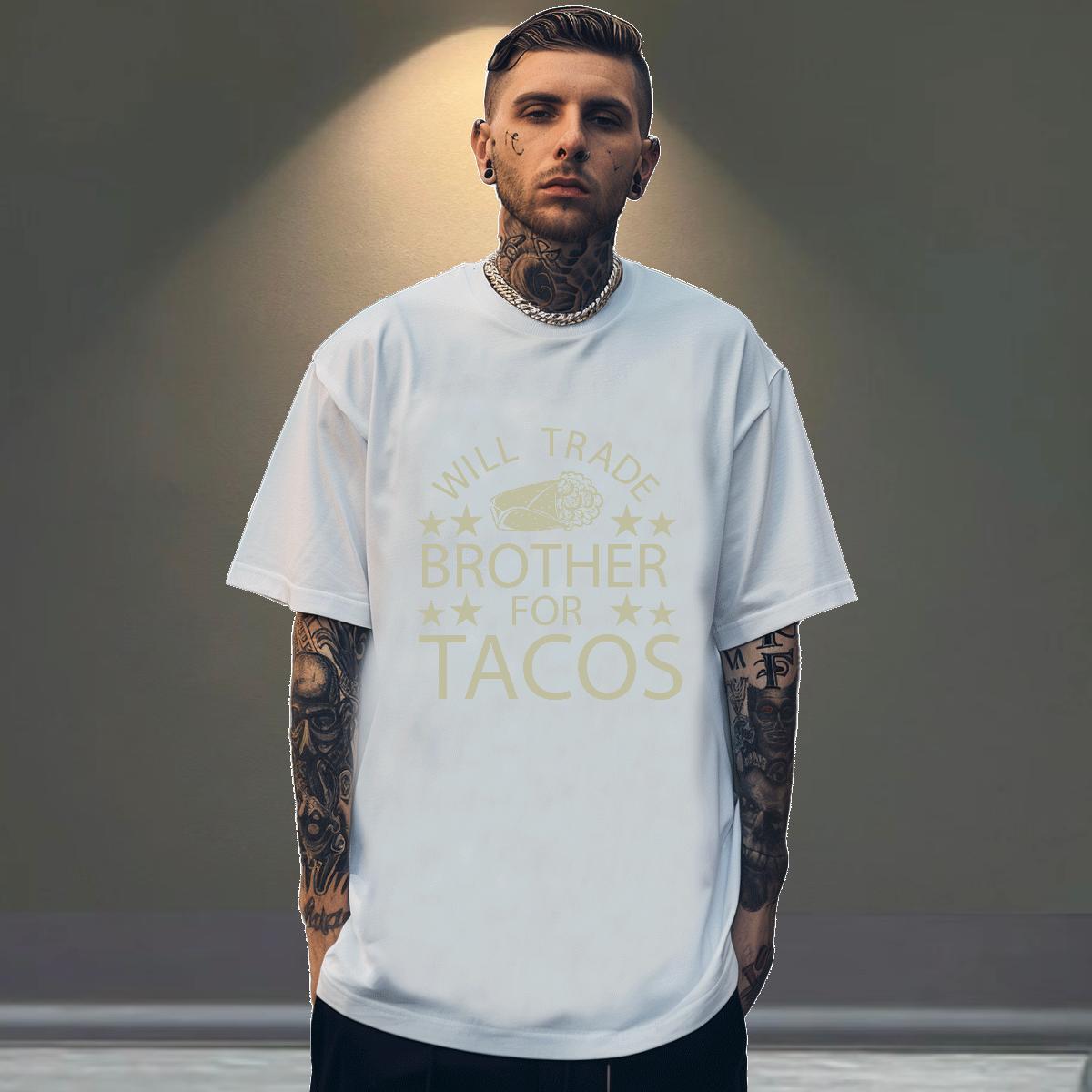 Classic Men Clothes T-Shirt Street 230g Cotton Cartoon Printing L-4XL Pure Cotton five-pointed star Mens T Shirts 2024 Wear