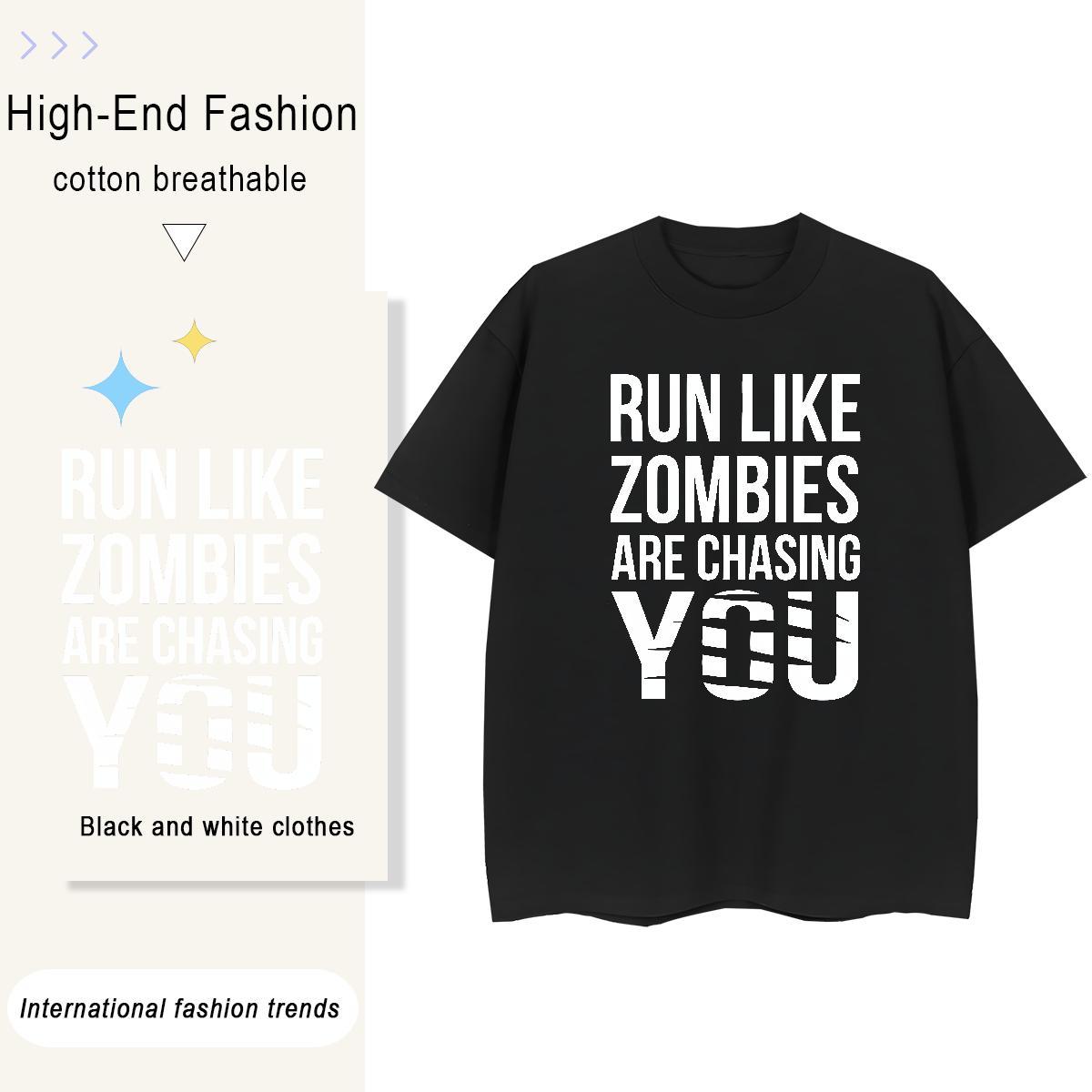 Comfortable Tshirts Outdoor 230g Pure Cotton Plus Size Custom Breathable letter T Shirts Men 2024 New Tops Tees