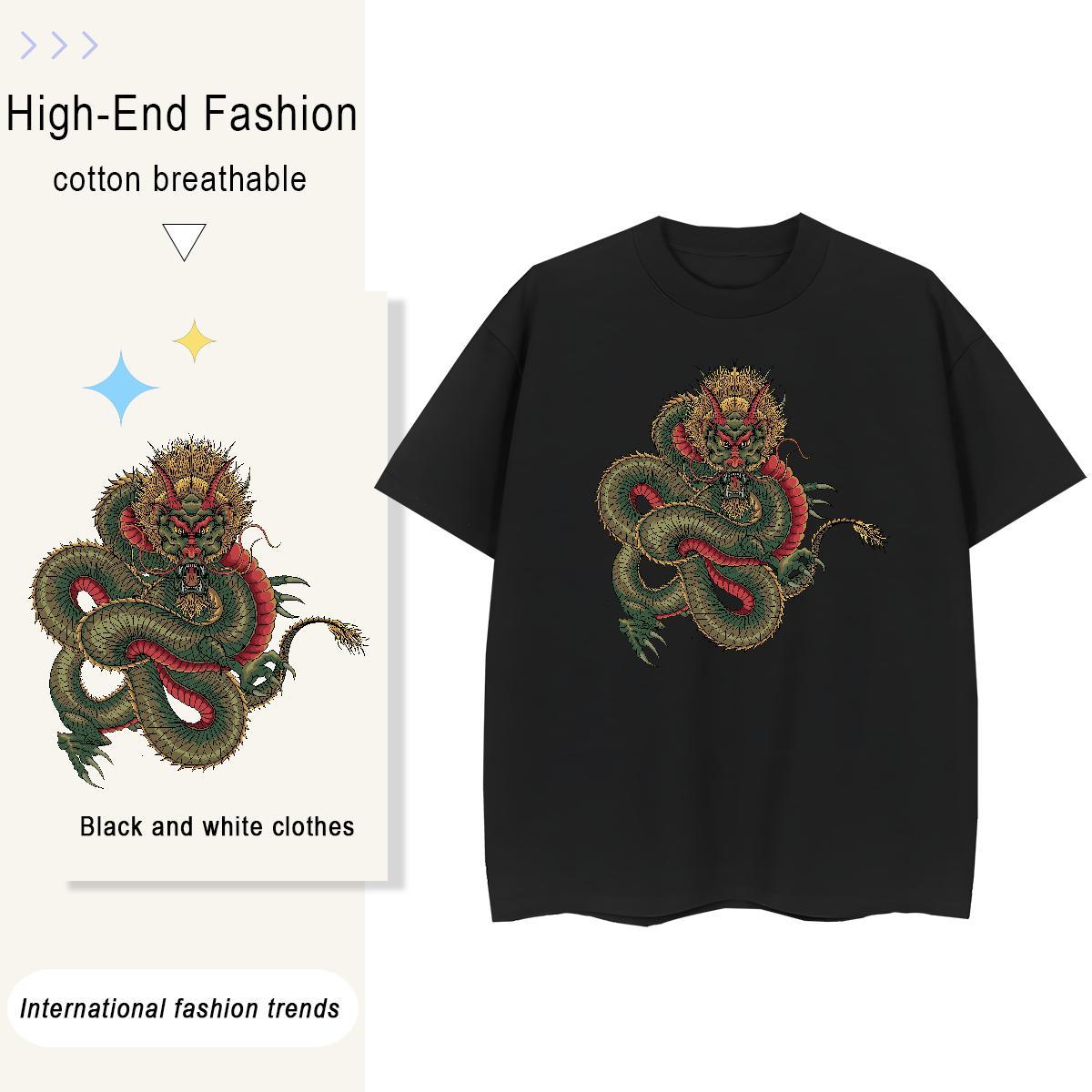 Factory Direct Woman T Shirts 230g 100% Cotton O Neck Short Sleeves Street Wear fierce Couples T Shirts Designer Anime Tops Shirt