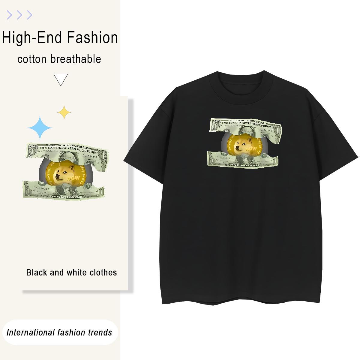 Wholesale Tshirts Outdoor 230g Pure Cotton Black Oversized Short Sleeve O-Neck funny T-Shirts for Men Fashion Tee Shirt