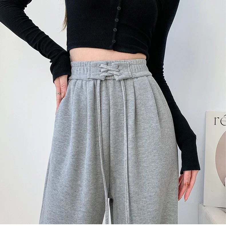 HOUZHOU Y2K Sweatpants Women Summer Woman Fluid Pants Purple Wide Leg Trousers Female Loose Casual Bottom Korean Streetwear 240821