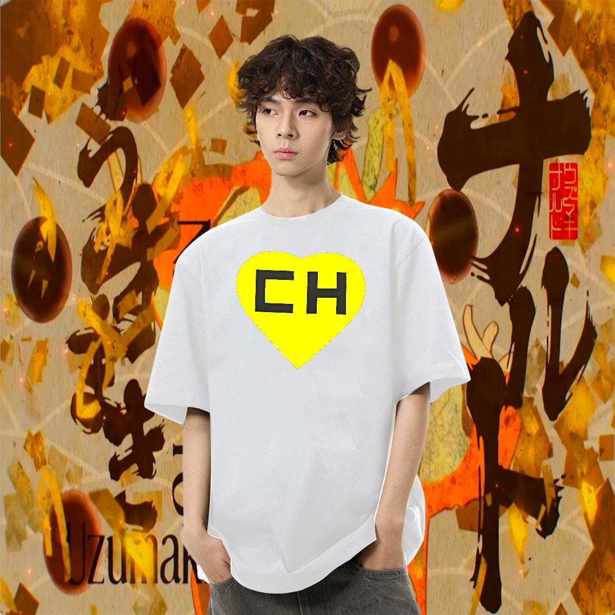 Brand Men Tshirts Daily Wear 230g Pure Cotton DIY Anime Breathable letter T shirt New Clothes