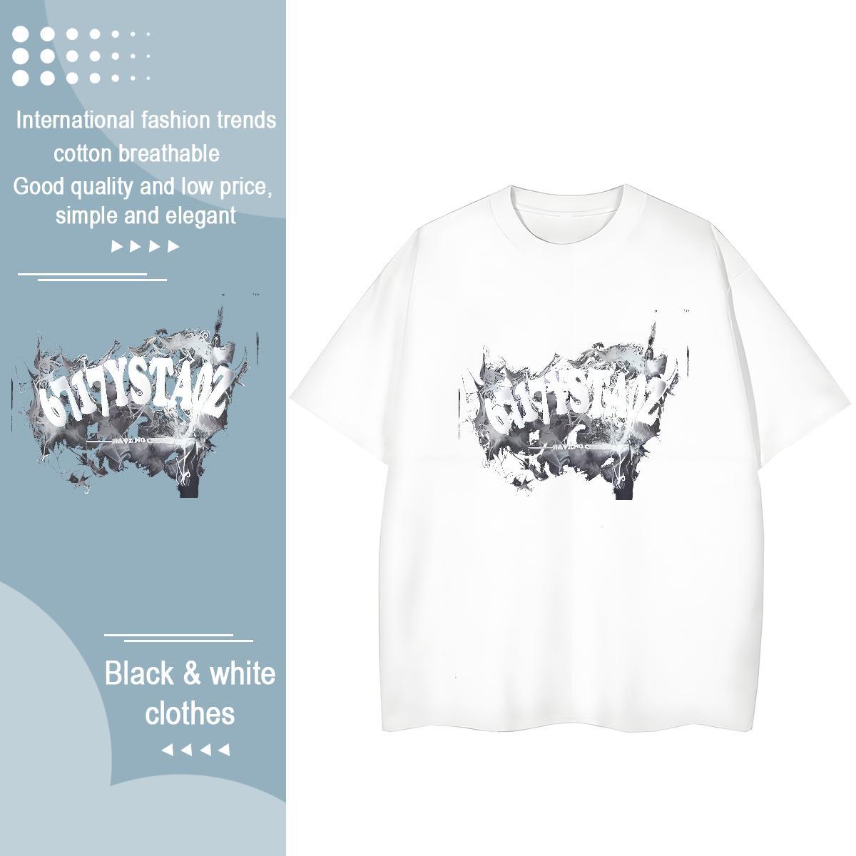 Free Shipping Woman Tshirt 230g Cotton letter Sports Street Wear Women T Shirts Short sleeve Soft DIY Logo Tshirts