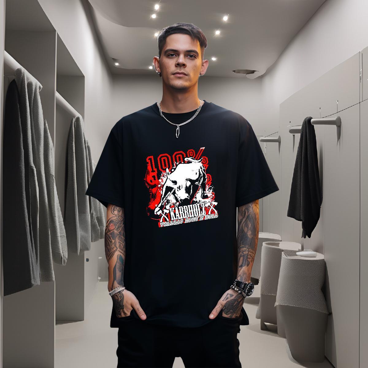 Factory Direct Men Tees 100% Cotton 230g Outdoor blood Crew Neck Breathable Mens T Shirts High Quality Customized Print Tee Shirt