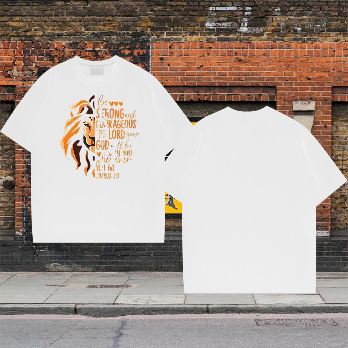 Loose Men Tees Hip Hop 230g Pure Cotton Custom Print Oversized Breathable Crew Neck letter Men T Shirts Factory Direct Top Tees