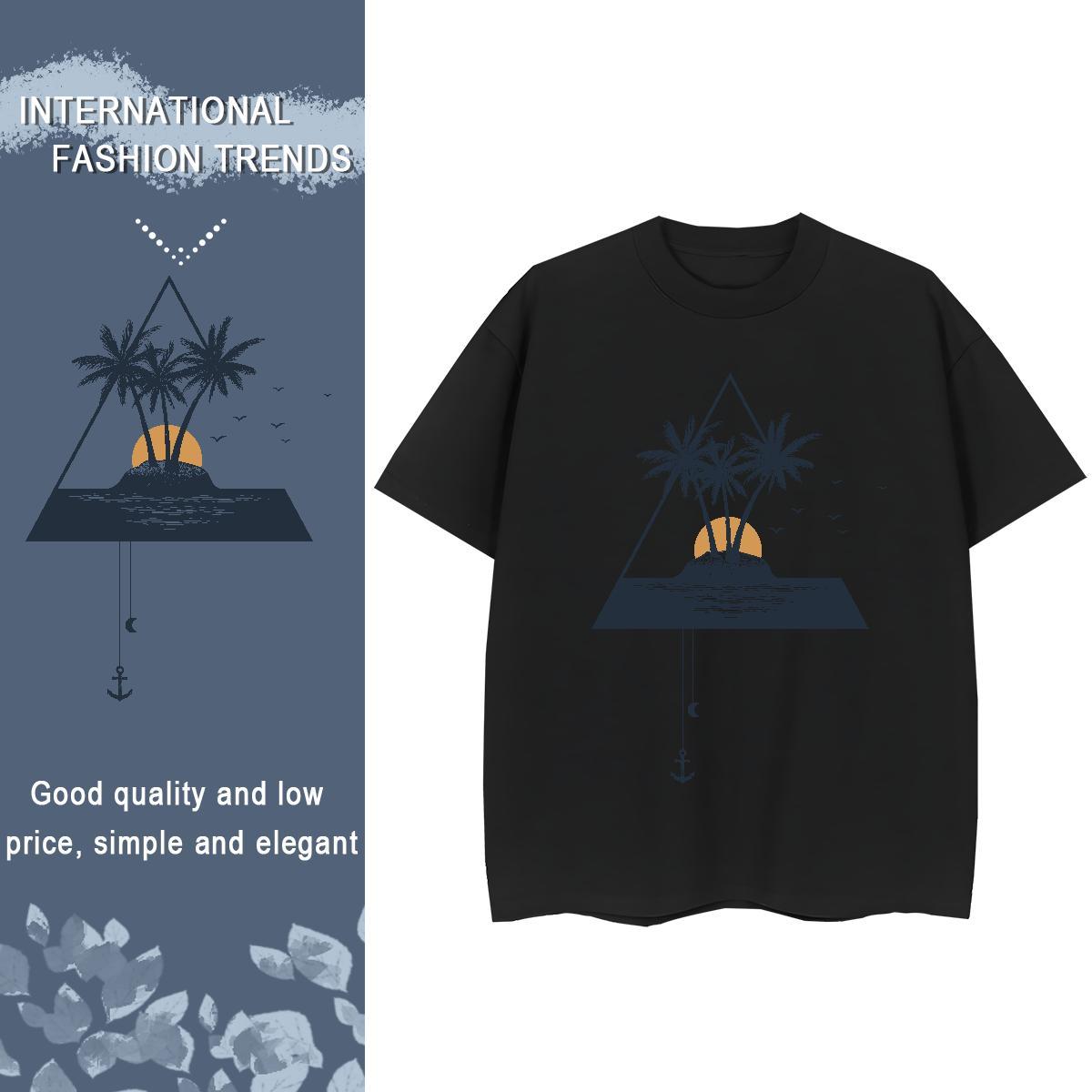 Stylist Women T Shirts Breathable 100% Cotton 230g Womens Tshirts DIY Anime sea Casual Beach Nice Clothings