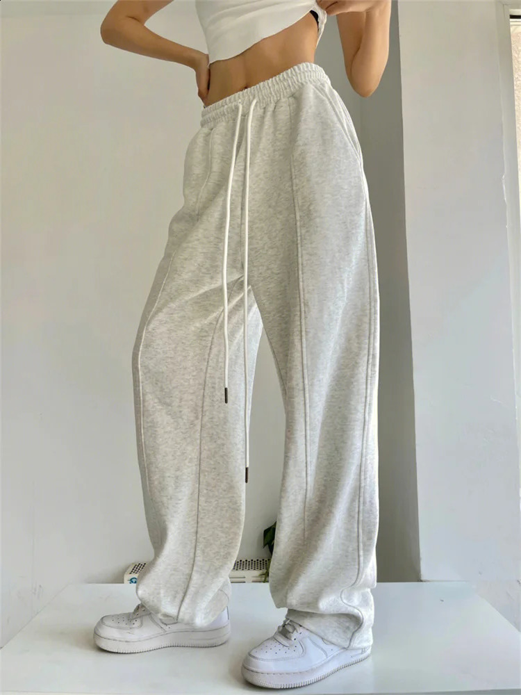 Women Sweatpants Casual Joggers Harajuku Hip Hop Korean Fashion Y2k Female Wide Leg Sportswear Trousers Streetwear Loose 240821
